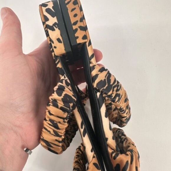 Senso Harley II Leopard Satin Slides size 7 Square Toe Animal Jungle Size 37 - Picture 9 of 10